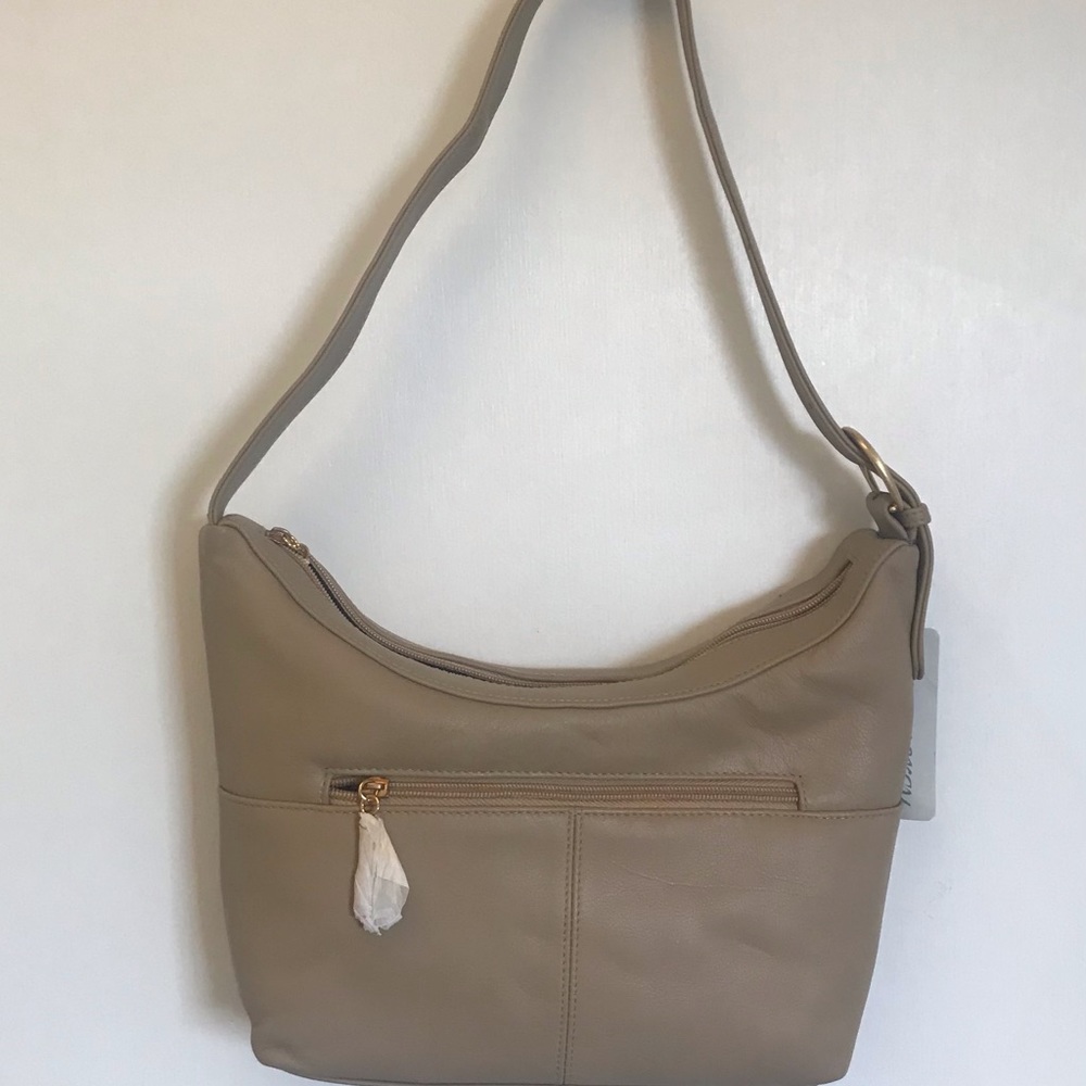Gramercy by Stone Mountain camel leather bag NWT - Picture 5 of 9